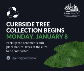 A graphic promoting curbside compost pick up
