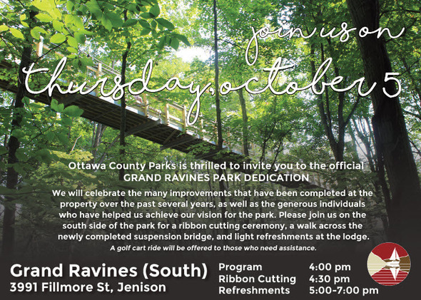 grand ravines dedication invitation