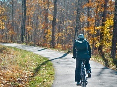Itasca State Park bike trail