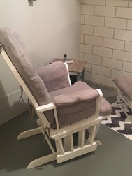 chair in a breastfeeding friendly room