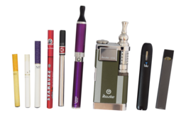 a variety of e-cigs