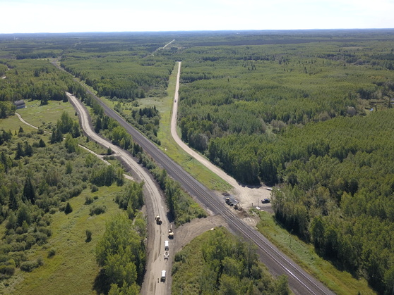 Wood Road drone image
