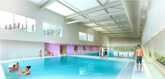 Artists impression of new leisure centre