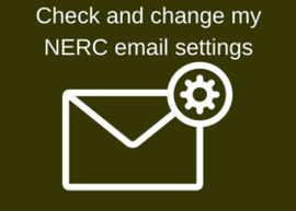 check and change my N E R C email settings