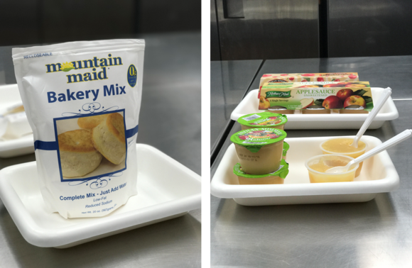 Bakery Mix and Applesauce Cups