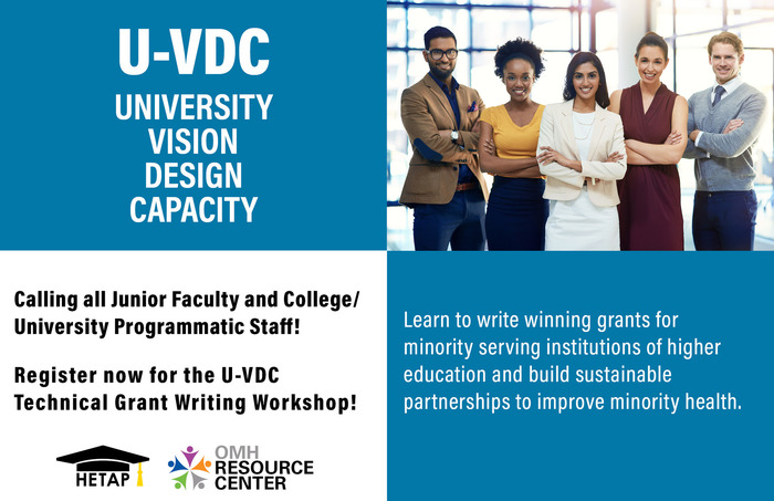University Vision, Design and Capacity (UVDC) technical grant writing workshops