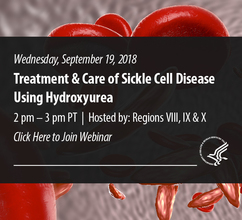 Webinar: Treatment & Care of SCD Using Hydroxyurea, Sep 19, 2 pm PT