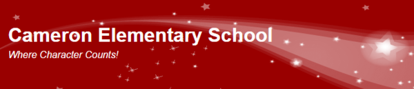 Cameron Elementary School banner